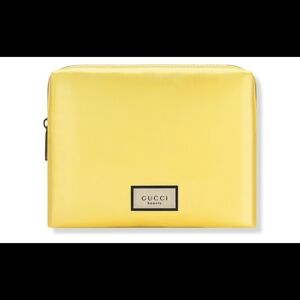 Gucci Vibrant Yellow Iridiscent Cosmetic Bag